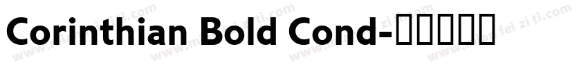 Corinthian Bold Cond字体转换